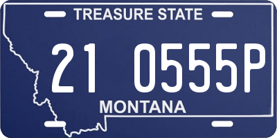 MT license plate 210555P
