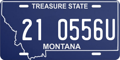 MT license plate 210556U