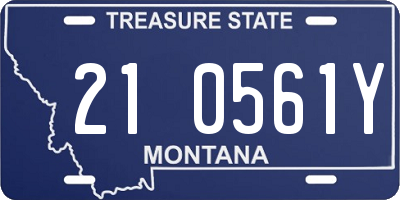 MT license plate 210561Y