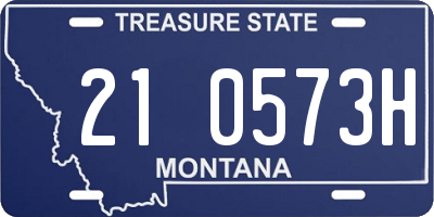 MT license plate 210573H