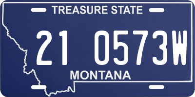 MT license plate 210573W