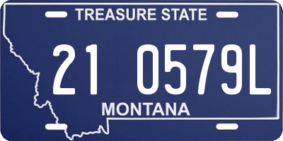 MT license plate 210579L