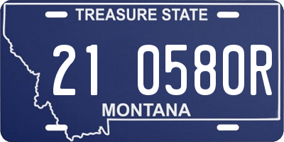 MT license plate 210580R