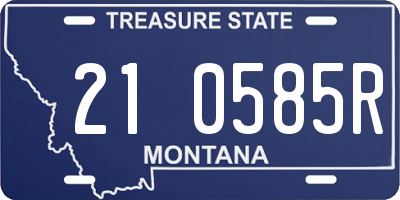 MT license plate 210585R