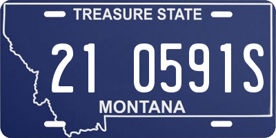 MT license plate 210591S