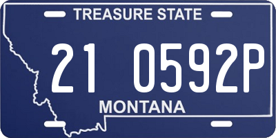 MT license plate 210592P