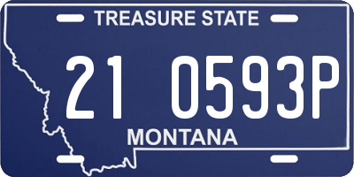 MT license plate 210593P