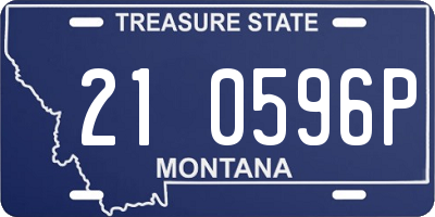 MT license plate 210596P