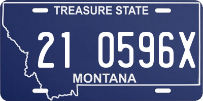 MT license plate 210596X