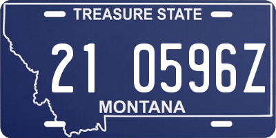 MT license plate 210596Z