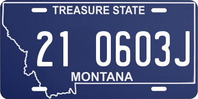 MT license plate 210603J