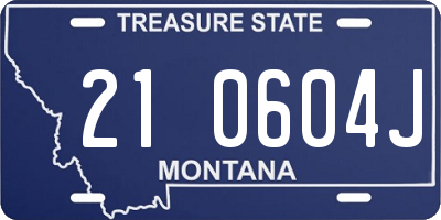 MT license plate 210604J