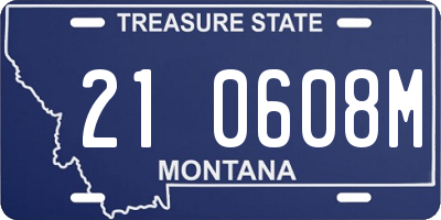 MT license plate 210608M