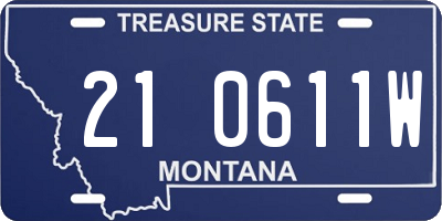 MT license plate 210611W