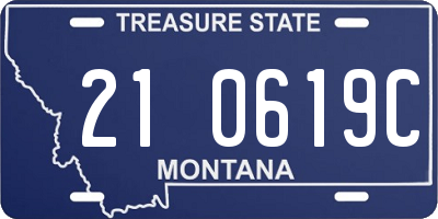 MT license plate 210619C