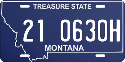 MT license plate 210630H