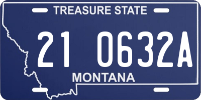 MT license plate 210632A