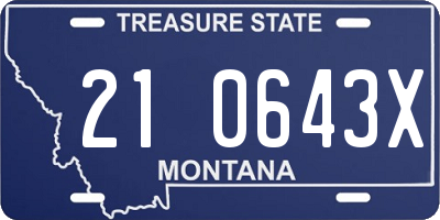MT license plate 210643X