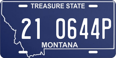 MT license plate 210644P
