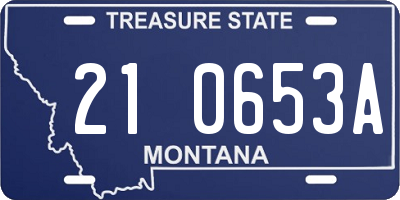 MT license plate 210653A