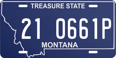 MT license plate 210661P