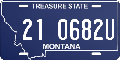 MT license plate 210682U