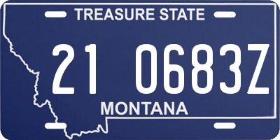 MT license plate 210683Z