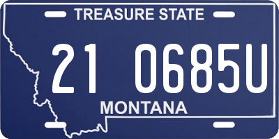 MT license plate 210685U