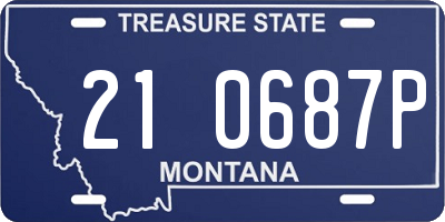 MT license plate 210687P