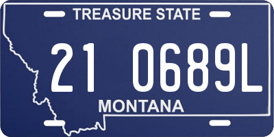 MT license plate 210689L