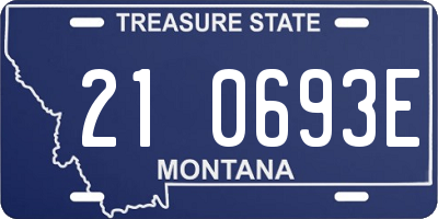 MT license plate 210693E