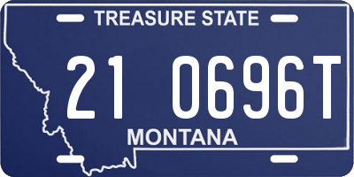 MT license plate 210696T