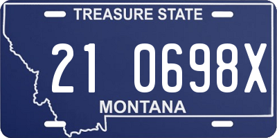 MT license plate 210698X