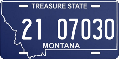 MT license plate 210703O