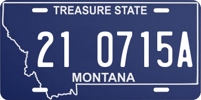 MT license plate 210715A