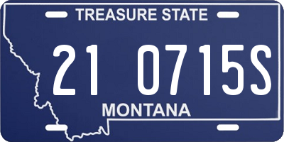 MT license plate 210715S