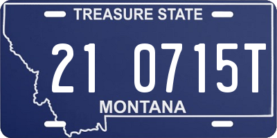 MT license plate 210715T