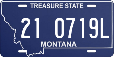 MT license plate 210719L