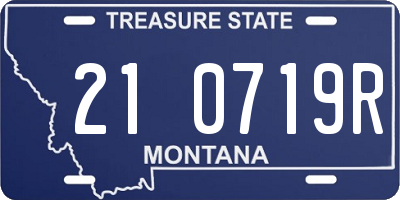 MT license plate 210719R