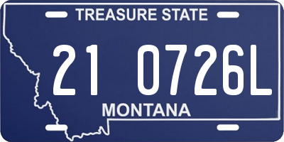 MT license plate 210726L