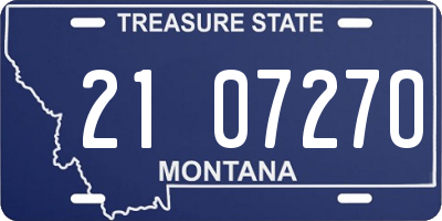 MT license plate 210727O