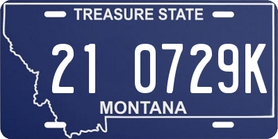 MT license plate 210729K