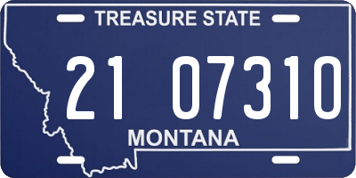 MT license plate 210731O