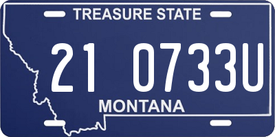 MT license plate 210733U