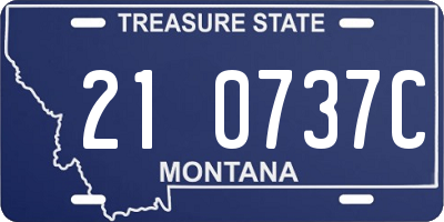 MT license plate 210737C