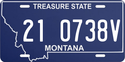 MT license plate 210738V