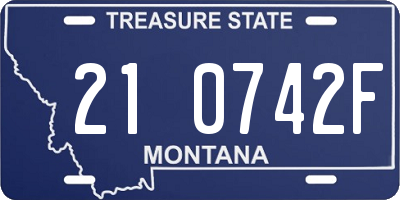 MT license plate 210742F