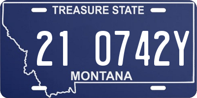 MT license plate 210742Y