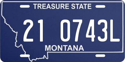 MT license plate 210743L