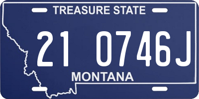 MT license plate 210746J